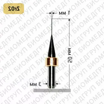 Фреза ADM dental диам. 1,0 мм хв3мм