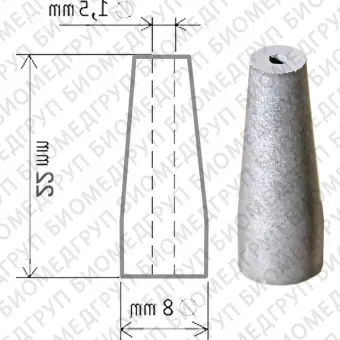 ТС 1.5  сопло твердосплавное, диаметр 1.5 мм