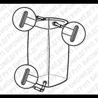 Мешки для сбора, хранения и транспортировки культуральной жидкости 3D Productainer BPCs, 200 литров, материал Aegis514, 3 порта, Thermo FS, SH30968.03