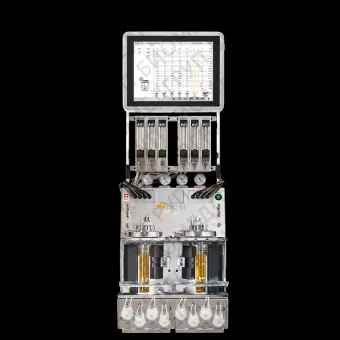 Биореактор бактериальный, стеклянные сосуды 0,4 л, 0,75 л или 1,4 л на выбор, два сосуда для параллельного культивирования, контроль 24 параметров, Multifors 2, Infors, Multifors2