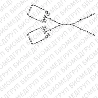 Контейнер полимерй для крови и ее компонентов стер. однократ. применения: КПК25002 двухкамерный 500 мл с двумя иглами полимерными одноканальными
