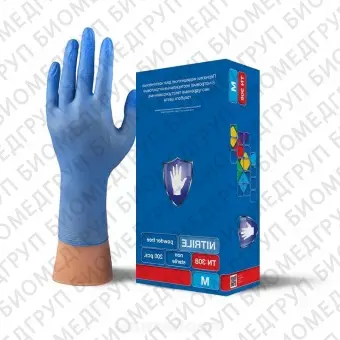 SafeCare, Перчатки нитриловые, голубые, 100 пар, TN 308