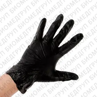 BENOVY, Перчатки виниловые, неопудренные, черные, 50 пар