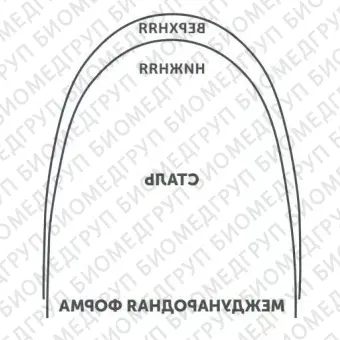Дуги ортодонтические международная форма нижние БетаТитан INT BT L .018/.46