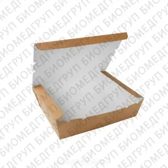 Ланчбокс контейнер одноразовый, картон, 150x115x50 мм, 600 мл, 50 шт