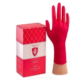 Safe&Care, Перчатки нитриловые, плотные, красные, TN 31-5K, 50 пар
