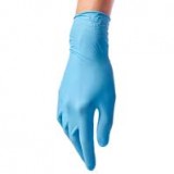 Перчатки нитриловые, длина 24 см, голубые, размер L, 50 пар./уп., Импорт, MNPT004/ MME-NPFFT-BB-CL-504