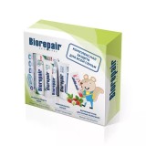 Набор зубных паст Biorepair Plus Семейный земляника