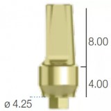 Абатмент прямой, переустанавливаемый, (анат. шейка) Sweden&Martina (4.25 мм х 12 мм шейка 4 A-MDR-425-4)