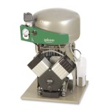 EKOM DK50 2VS - безмасляный компрессор для 2-x стоматологических установок с кожухом, без осушителя, с ресивером 25 л