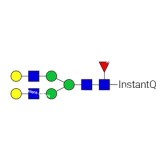 N-гликан AdvanceBio InstantQ G2F/FA2G2 (асиало-, галактозилированный биантеннарный комплекс N-гликан, ядро замещено фукозой) (ранее ProZyme). N-гликан, помеченный InstantQ, для использования в качестве качественного стандарта с системой анализа гликанов G